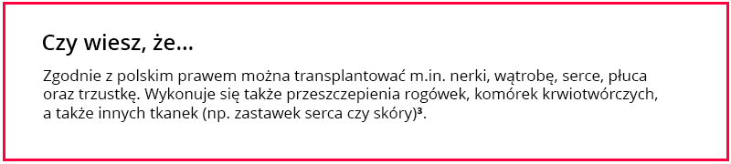 Przeszczep narządu w Polsce
