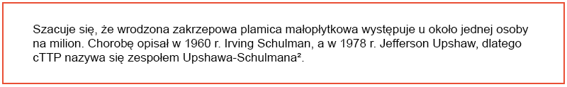 Wrodzona zakrzepowa plamica małopłytkowa u dorosłych – nazwa alternatywna